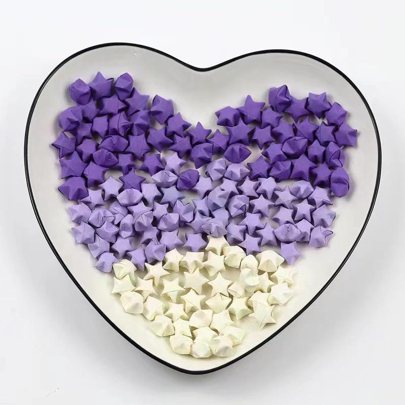 Ngôi Sao giấy gấp sẵn nhiều màu tùy chọn S0140 làm quà tặng handmade