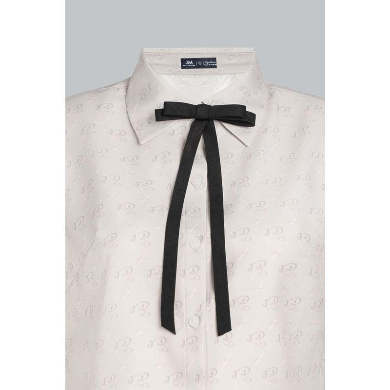 Set Áo croptop cổ đức cách điệu đính nơ in họa tiết 2T06.2502K, Chân váy họa tiết xếp ly 2 tầng 4S06.2502K JM Dress Design 6