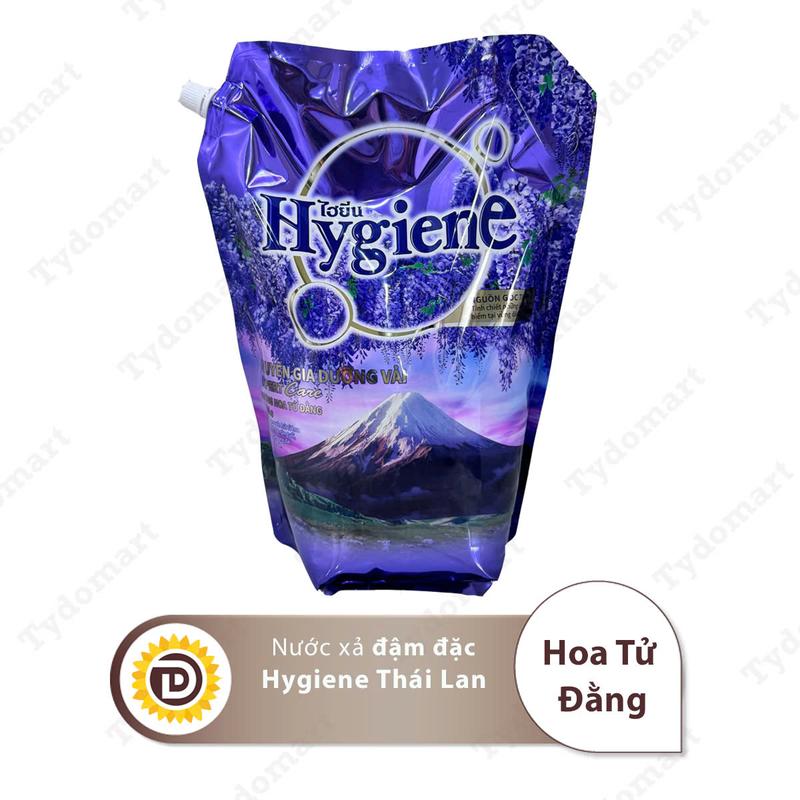 (Túi 3.5L) Nước Xả Vải Đậm Đặc Hygiene Thái Lan Hương Hoa Làm Mềm Vải 8