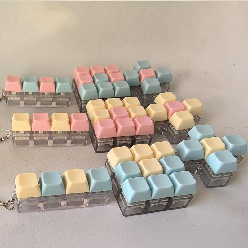 Keyboard Key Toy Button Keycap Fidget Keychain Decompression - TikTok ...
