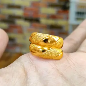 Cincin Lilit 2 Lapis Emas Crum Rings