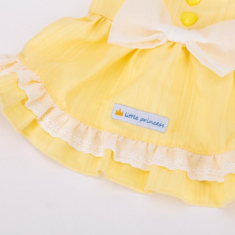 Summer Cute Bow Lace Strap Slim Dress Teddy Pet Dog Cat Clothes 6