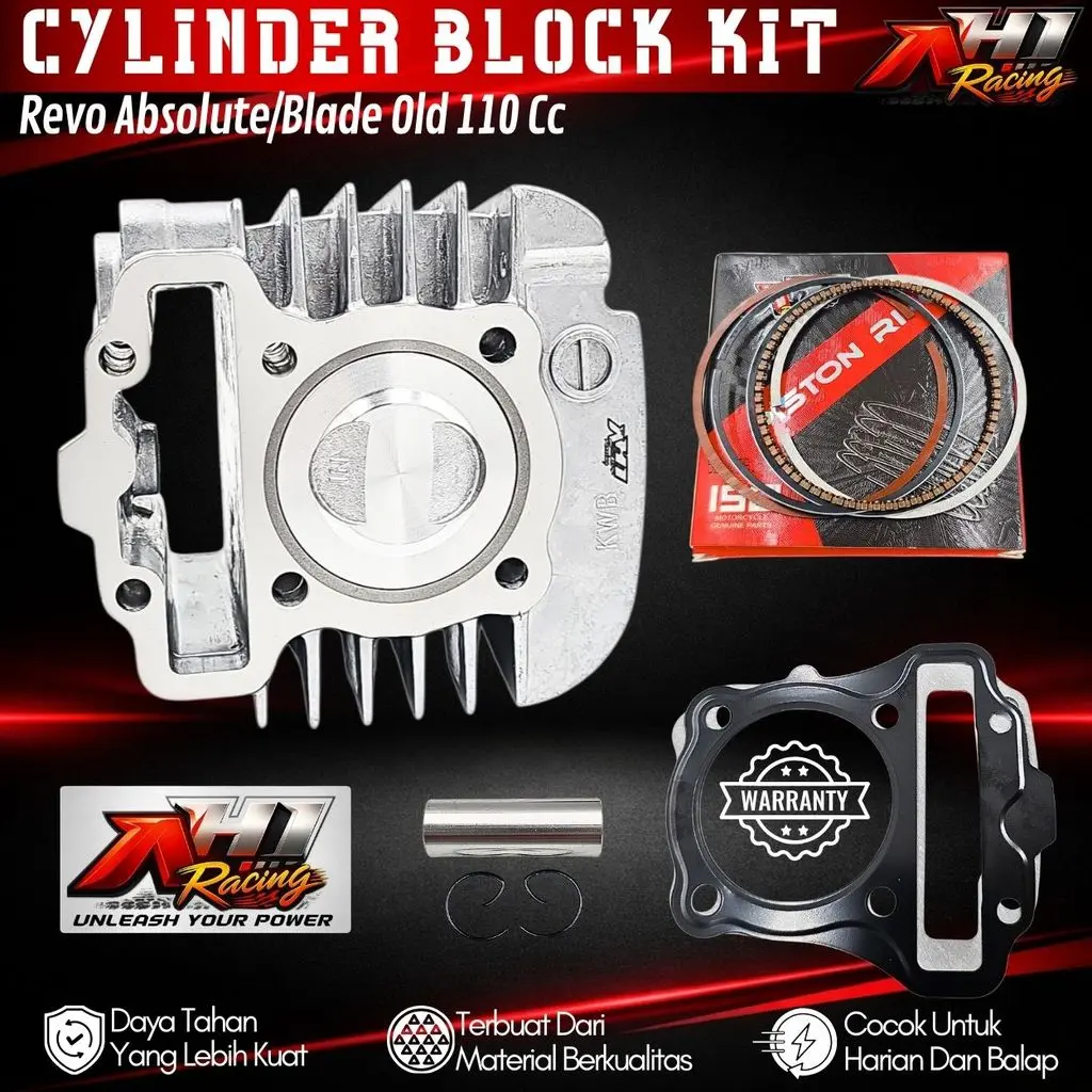 Boring Block Blok Seher Bore Up Revo Absolute Blade 110 Old Revo Abs KWB 54 56 Mm AH1 Racing