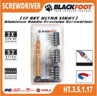 Gambar BLACKFOOT - Obeng Aluminium Obeng Jam Serba Guna Multi Fungsi 17 Set Ultra Light Screwdriver Handle Alumunium Ultra Ringan dari Blackfoot Tools Kota Tangerang 2 Tokopedia