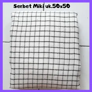 Serbet Kotak Miki uk.50x50 Tebal Nyerap Air Bahan Kapas Dapur