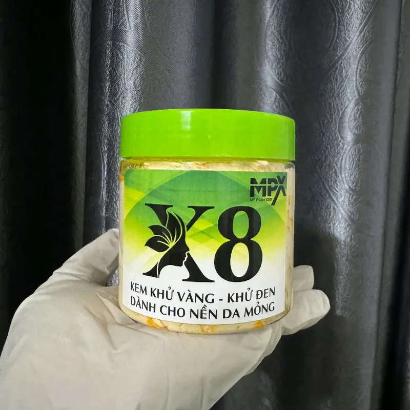Kem X8 tẩy đen khử vàng dành cho nền da mỏng ít ( không bnl ) thương hiệu MPX 3