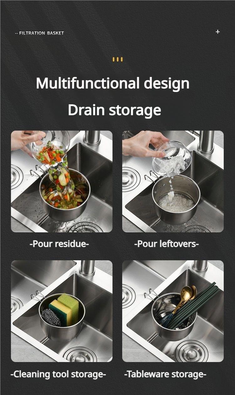Product Introduction of Rổ Ráo Nước Treo, Dụng Cụ Tách Đa Năng, Để Rửa Rau Củ, Cho Bồn Rửa Nhà Bếp 0