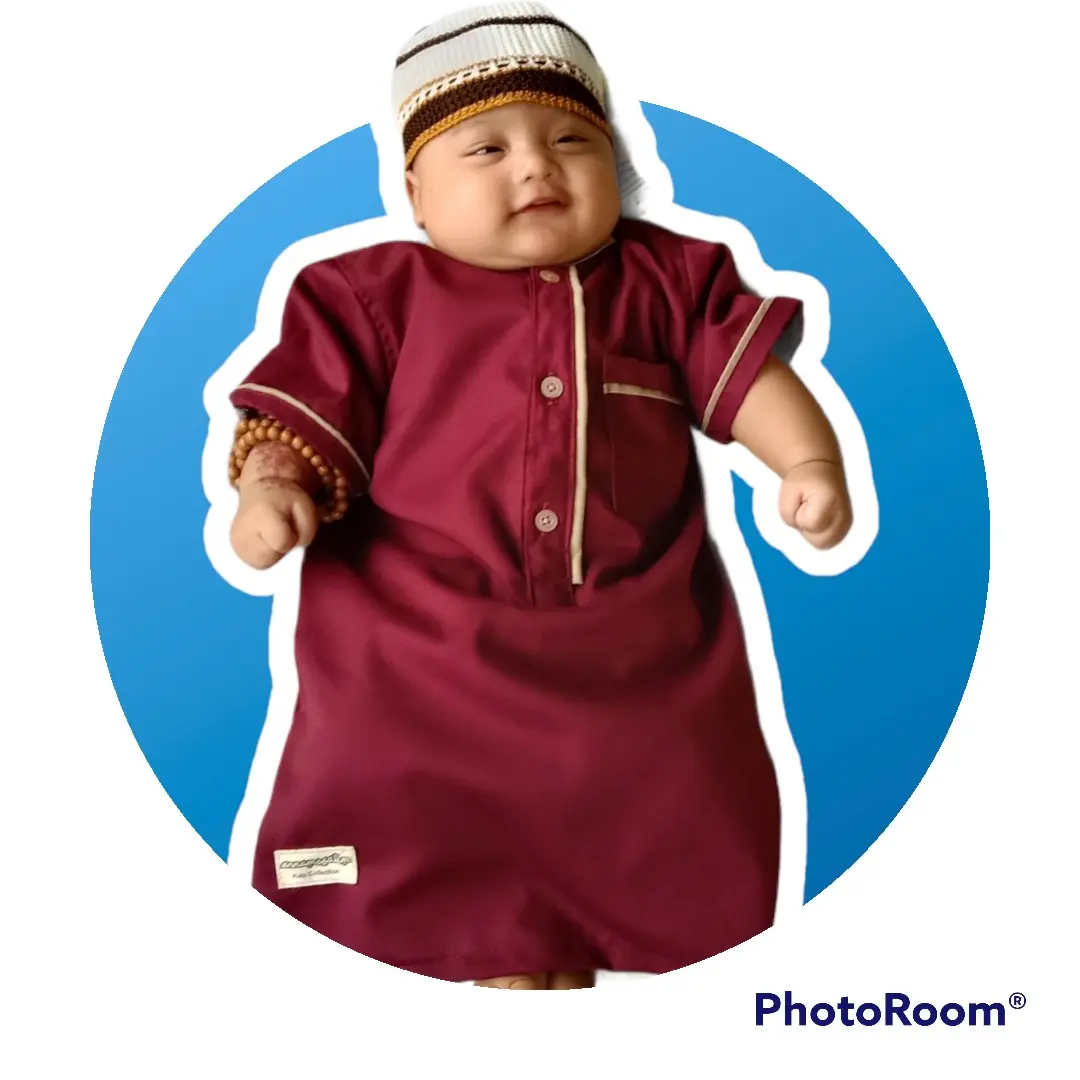 Jubah Gamis anak laki-laki usia Newborn -3th Katun Toyobo premium Koko Muslim