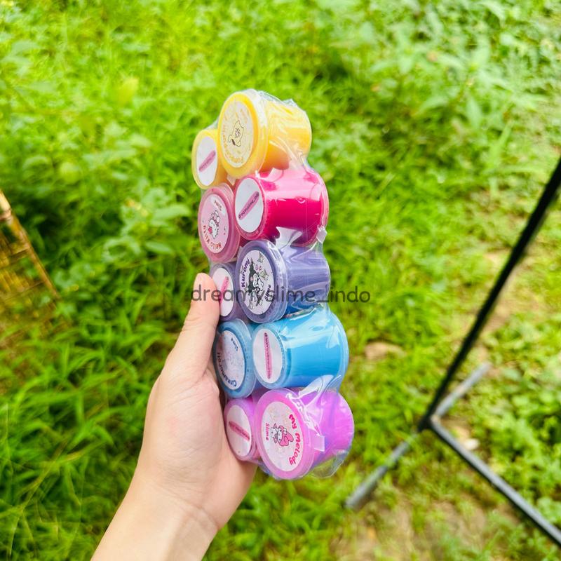 (10 PCS) SLIME SANRIO 25ML MURAH 10BJ/SANRIO SLIME KUROMI CINNAMOROLL MELODY HELLO KITTY POMPOMPURIN Squishy Toys 1