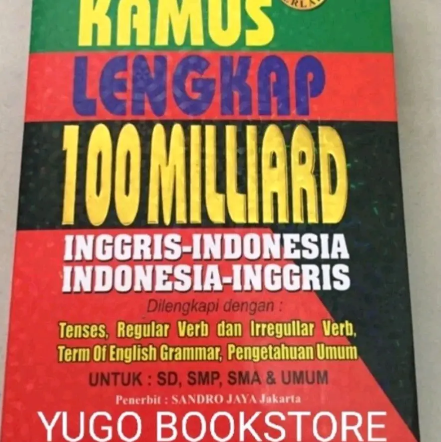 KAMUS LENGKAP BAHASA INGGRIS 100  MILLIARD BESAR ORIGINAL