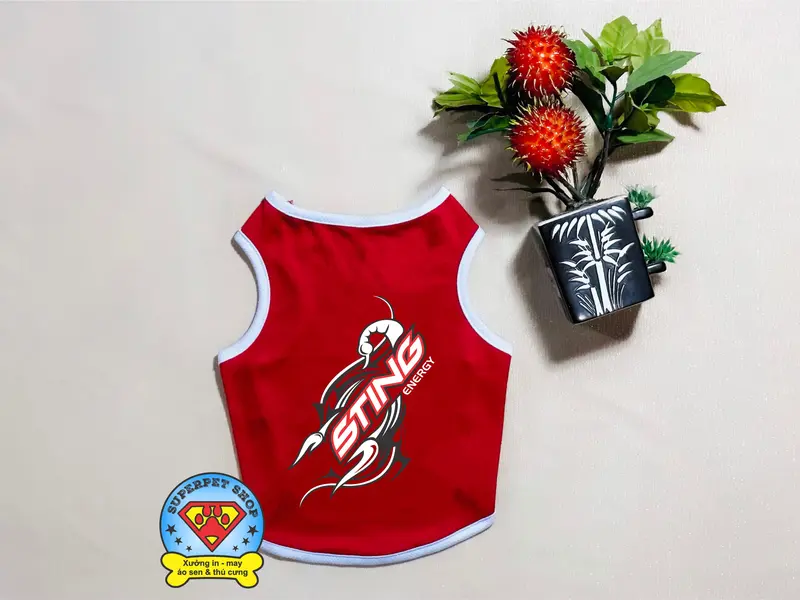 ÁO THÚ CƯNG LO GO NƯỚC NGỌT KHÔNG TAY ĐỦ MÀU 3