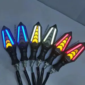 LAMPU SEN MOTOR RUNNING 2 SISI LED UNIVERSAL VIXION,CB150,MEGAPRO,VERSA,MXKING,R15,pcx Vario dll Motorcycle Segitiga