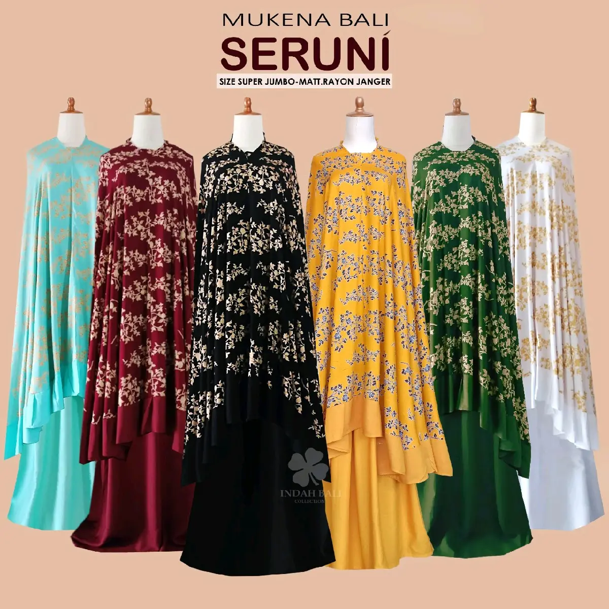 Mukena Terbaru Motif Seruni | Mukena Bali Super Jumbo