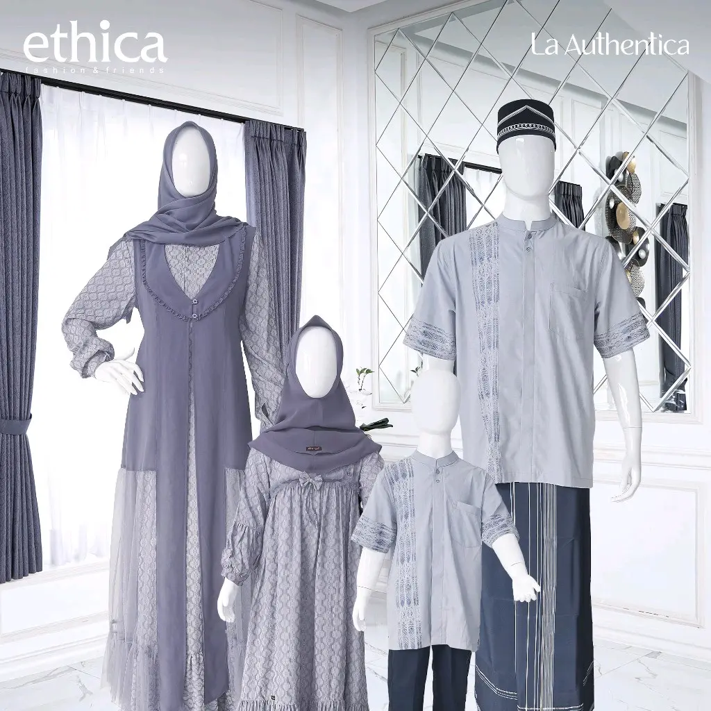 Ethica Sarimbit Keluarga Elfa 278 Parie Blue