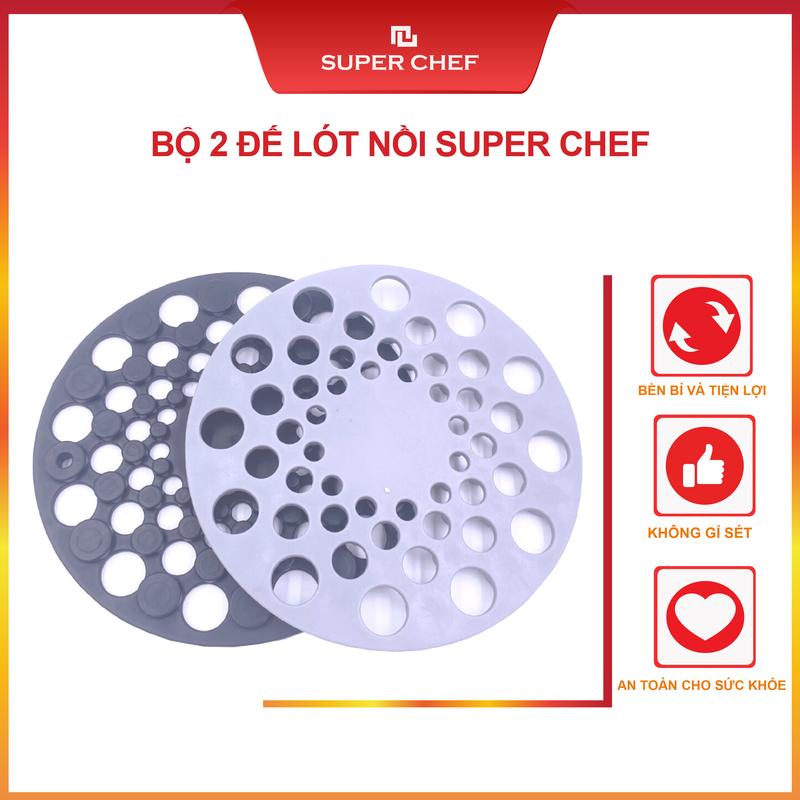 Bộ 2 đế lót nồi Super Chef Bền Bỉ, Tiện Lợi