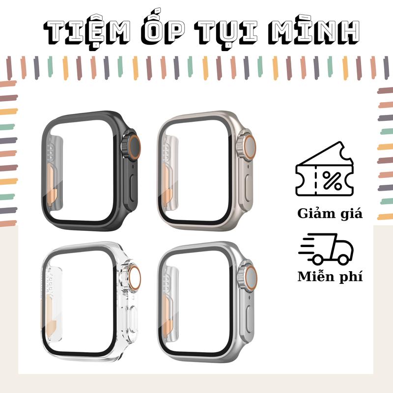 Ốp cường lực bảo vệ kiểu dáng ULTRA Series cho đồng hồ thông minh Series 8 7 6 SE 5 4 45mm 44mm 41mm 40mm