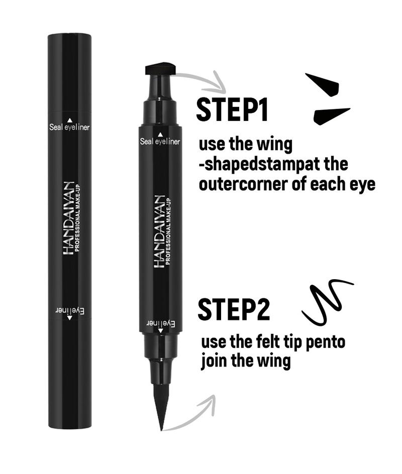 Product Introduction of Handaiyan Triangle Stamp Liquid Eyeliner | Waterproof, 24H Smudge-Proof & Quick-Dry | 2-in-1 Winged/Cat-Eye Stamp Design | Beginner-Friendly, Party/Stage Ready | TikTok Viral in Singapore #SGBeautyHack (Beauty Hack Alert!) 10