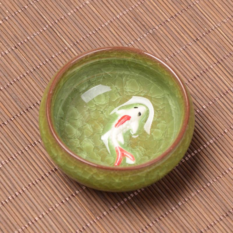Product Introduction of Made in China Dehua Premium Ice Crack Tea Cup Ceramic Purple Clay Kung Fu Tea Set Tasting Cup Wedding Festival Gift 4