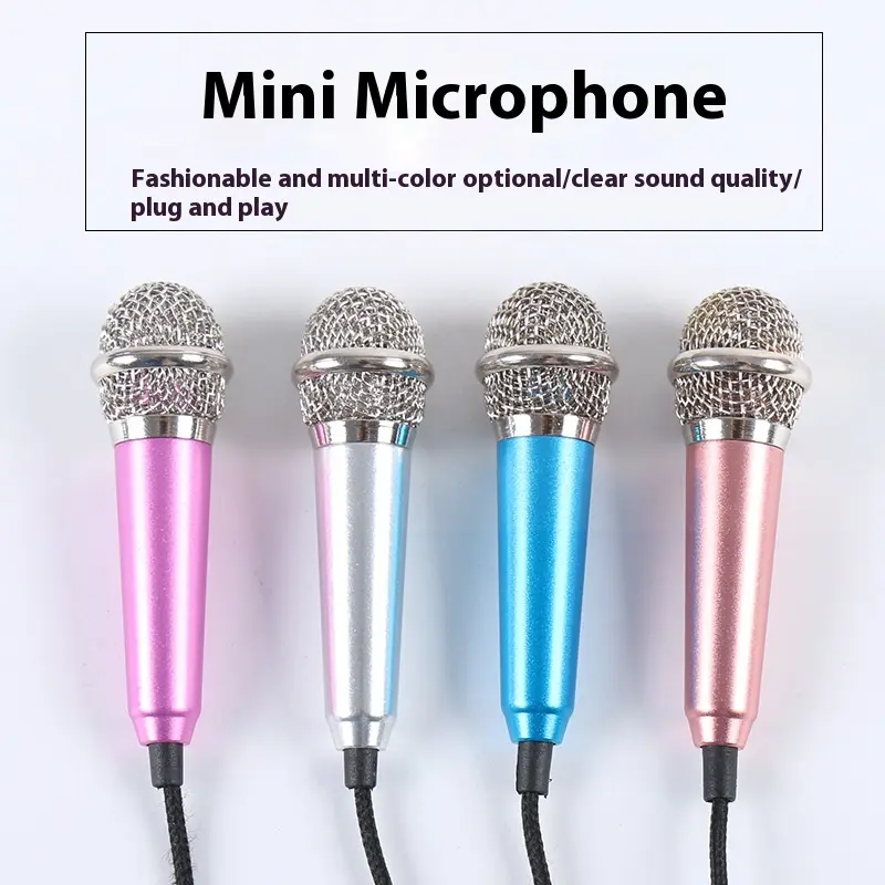 K-Song Small Microphone Headset Mobile Phone Mini Microphone Singing K-Song Universal Singing Device Special for Singing