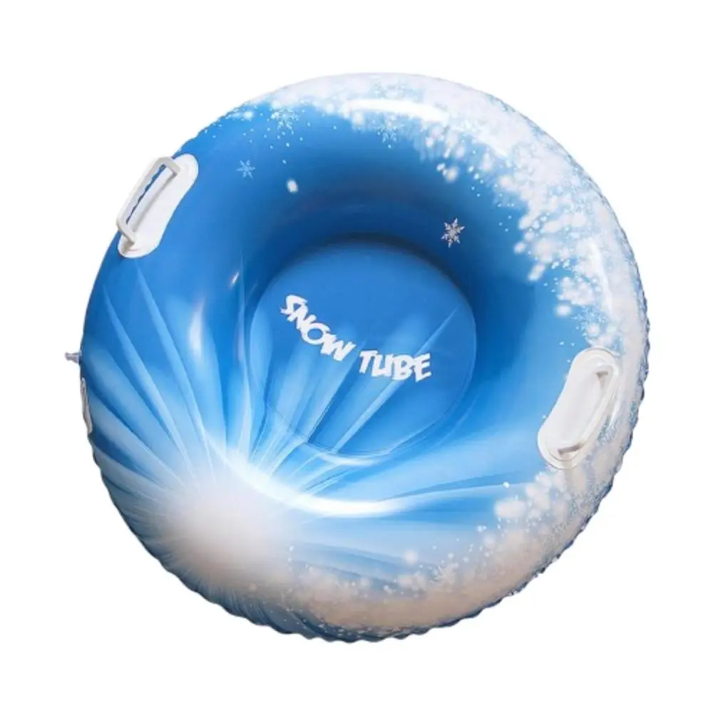 Inflatable Snow Tube Sleigh Winter Heavy Duty Inflatable Sled Inflatable Snow Ring for Holiday Outdoor Birthday Skiing Sledding
