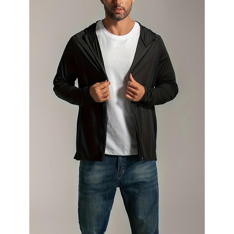 Jacket - Polyester 90%, Spandex 10% - Lightweight, Breathable, Full-Zip with Pockets - Long Sleeve for Golf, Hiking, Cycling, Fishing - Casual Outdoor Sports & Workout Gear - Versatile for Spring/Summebig  boystracksuit okami  tracccccbaggy  compression 7