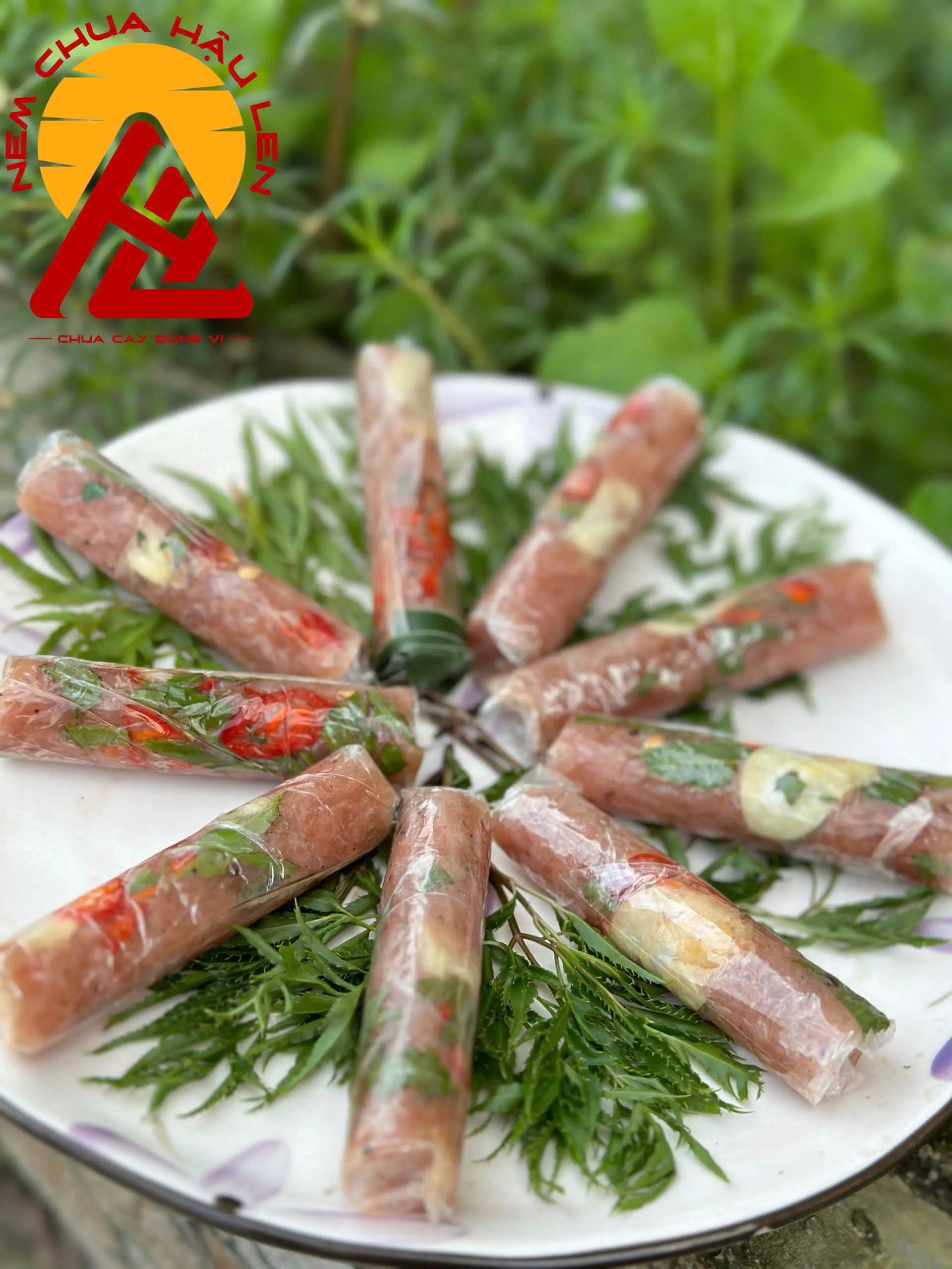 (SP chỉ gửi được Miền Bắc và Trung): Combo 50 cái chua cay chuẩn vị. Nem Chua Hậu Len-đặc sản Thanh Hoá