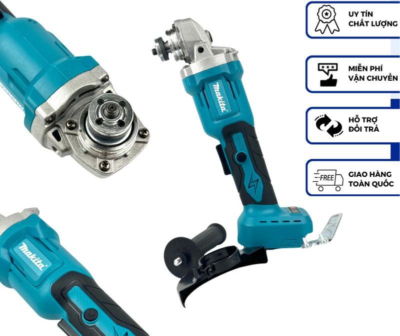 Thân máy mài Makita New dùng Pin phổ thông động cơ không chổi than 100% Lõi đồng