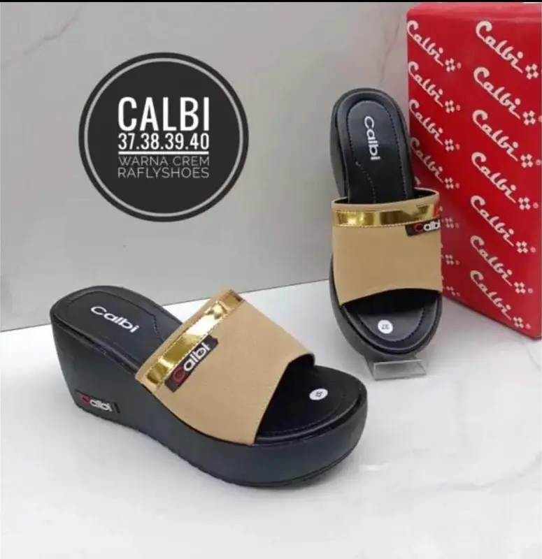 sandal wedges Sendal calbi sandal wanita terbaru sandal kondangan sandal wanita terlaris 2