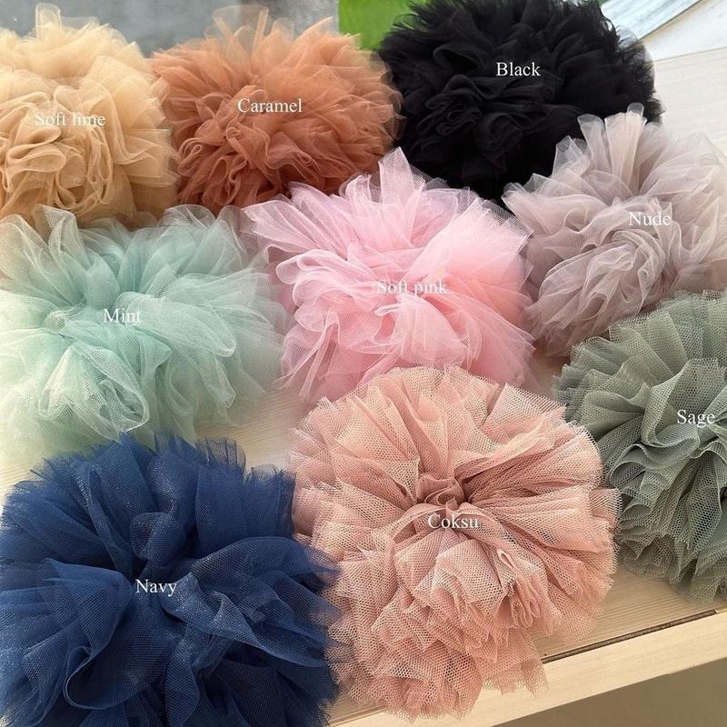 sepecial Special MEDIUM IKAT RAMBUT/SCRUNCHIE/CEPOL bahan berkualitas soft tule Premium Gread A 8