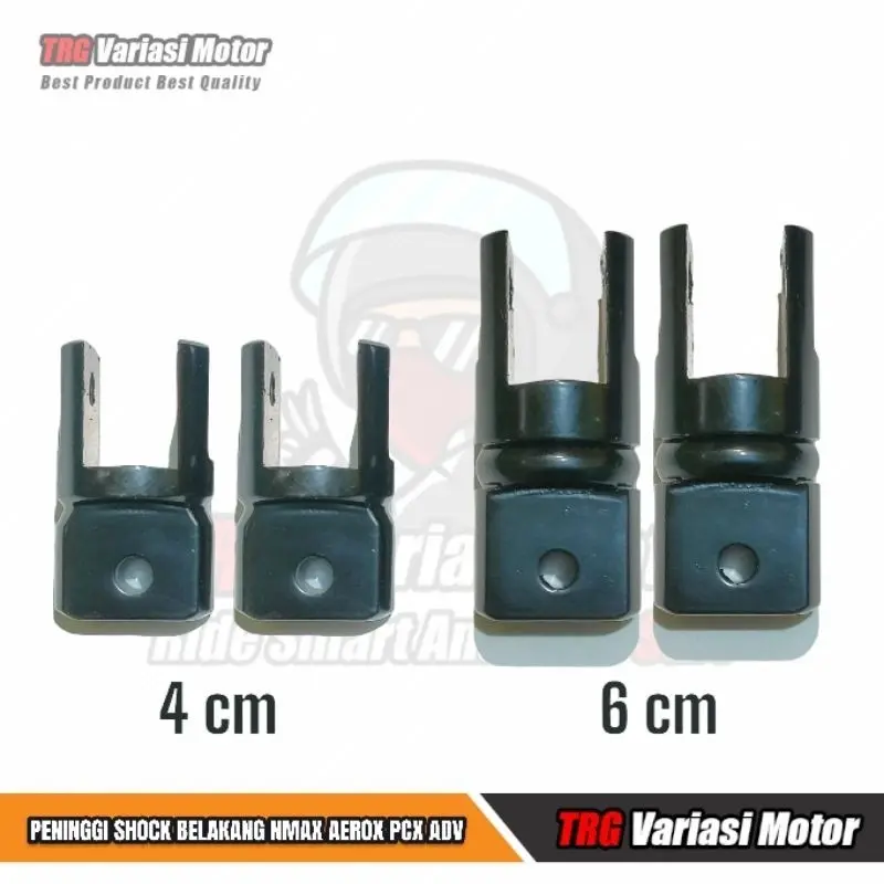 Peninggi Shock Belakang Matic Nmax Aerox PCX ADV Ukuran 4 cm dan 6 cm High Quality AS 35 Hitam Spesial Edition