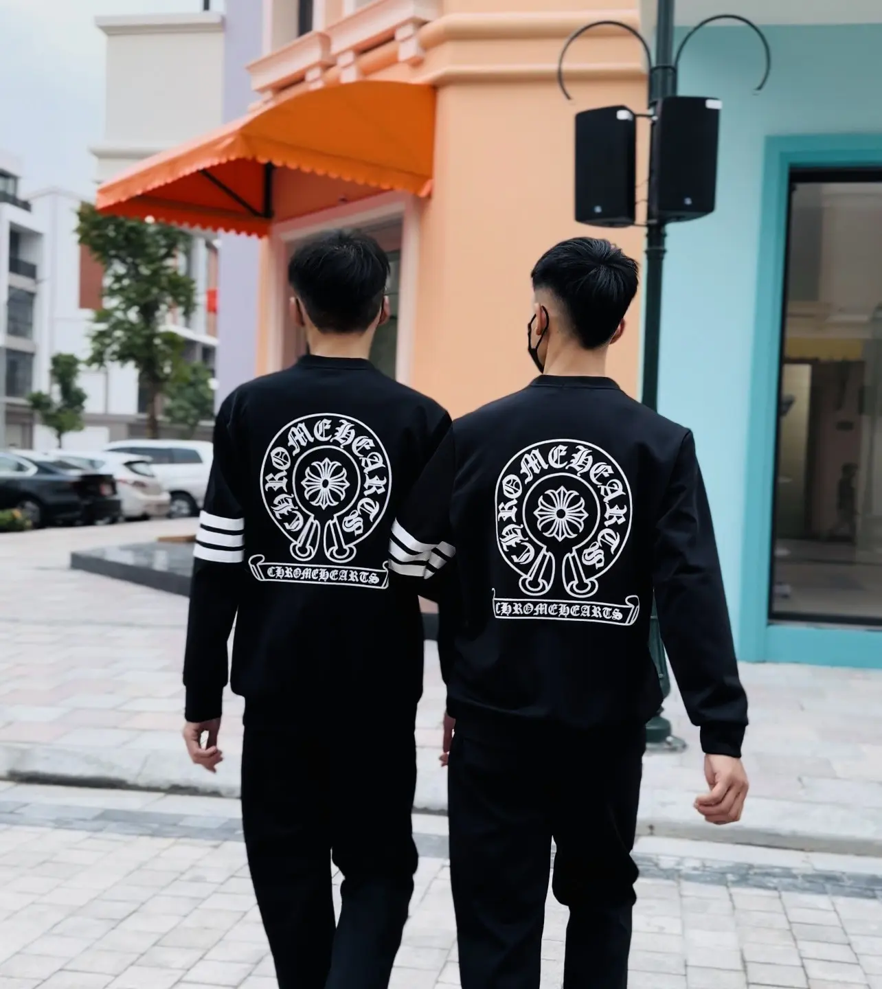 ÁO Phông logo họa tiết chome Nam Menswear