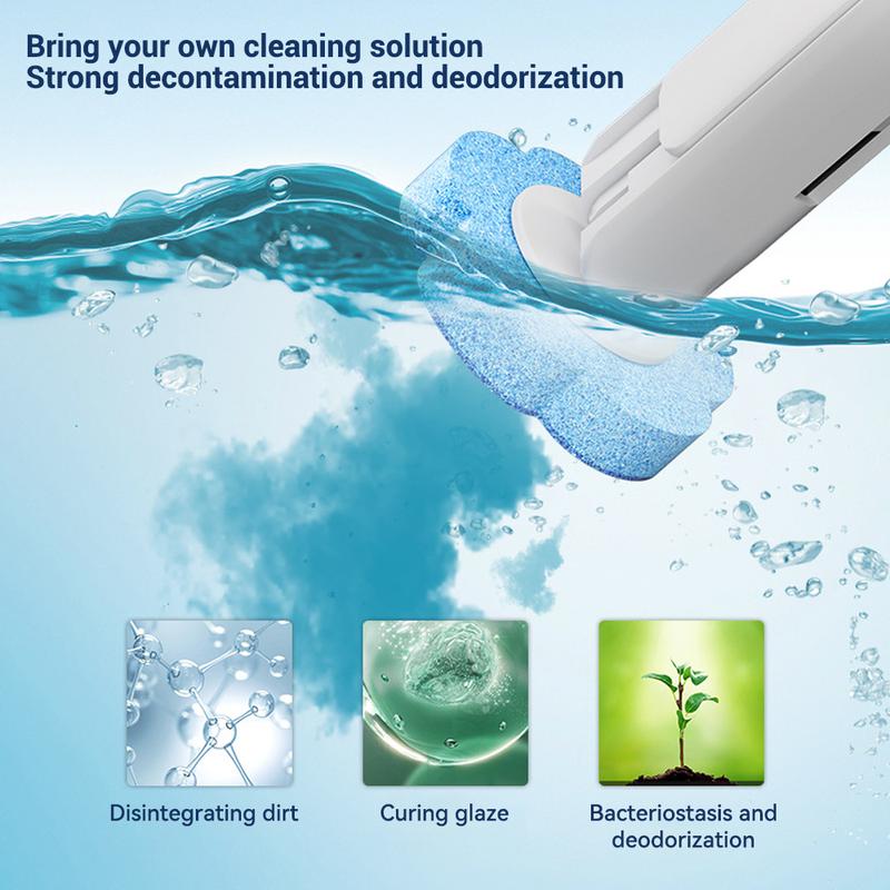 Product Introduction of Bathroom Toilet Brush Set With 6pcs Refills Brushes Bathroom Aaccessories Toilet Cleaner Tool Home Supplies 8