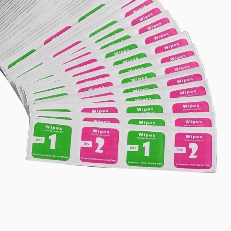Combo 5 bộ lau giấy lau màn hình điện thoại, ipad, kính, Máy tính bảng, ống kinh Phụ Kiện Camera Dụng Cụ Vệ Sinh