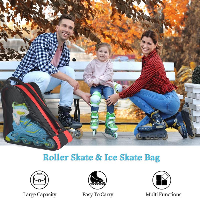 Product Introduction of Private skating roller skates bag children's roller skates thickened single shoulder storage backpack 12