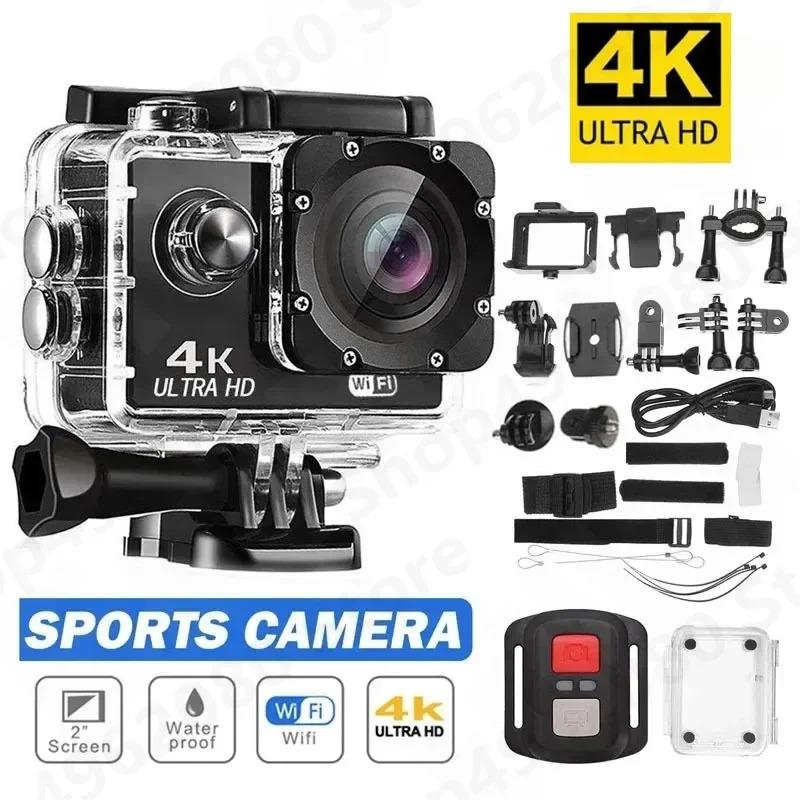 Camera Hành Động, 4K Ultra HD, Chống Thấm Nước, Màn Hình 2.0 inch, Điều Khiển Từ Xa WiFi, 30fps / 170D, Thích Hợp Cho Mũ Bảo Hiểm Dưới Nước, Thể Thao Go Video Camera Pro