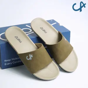 Cloka Sandal Pria Dewasa Slide Distro Kasual Slop Sendal Selop Anti Slip Santai Big Size - Morrel Slider