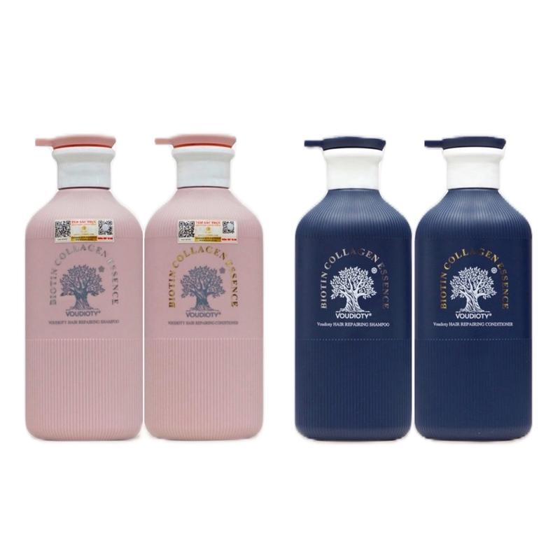 Dầu gội xả Biotin Collagen Esscence Hồng Xanh 500ml