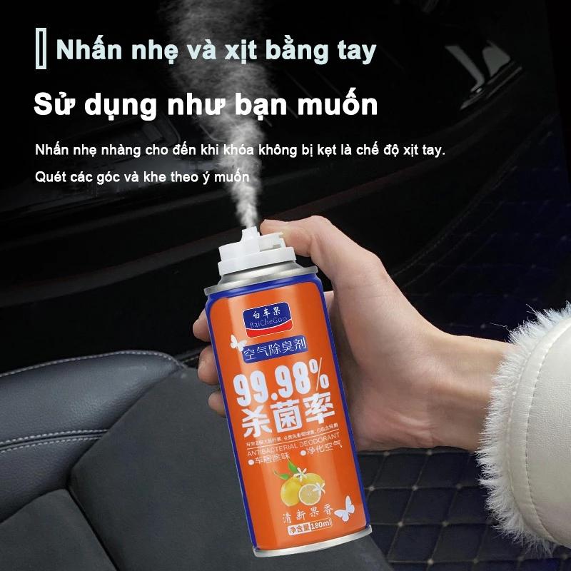 Chai xịt khử mùi diệt khuẩn xe ô tô hương thơm nước hoa cao cấp loại bỏ mùi nội thất xe 6