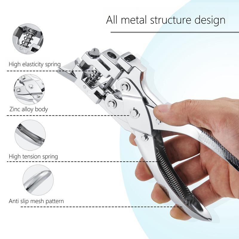 Product Introduction of 3-in-1 Metal Manual Punching Pliers-Elliptical Hole, Circular Hole & Round Corner Punching Machine for PVC Cards, ID Badges and Paper Card-Durable PVC Slot Puncher 6
