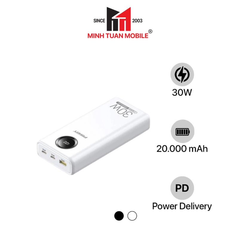Pin sạc dự phòng Pisen 20.000 mAh 30W Quick Power Cube