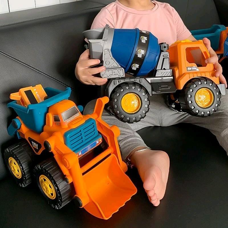 Đồ chơi xe múc xe ủi xe lu chạy trớn nhựa Abs an toàn cho bé Toy