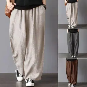 Basic Kulot Pants Jumbo XXL Rami Linen Santuy Pants Jumbo || Celana Korean Style Potongan Longgar
