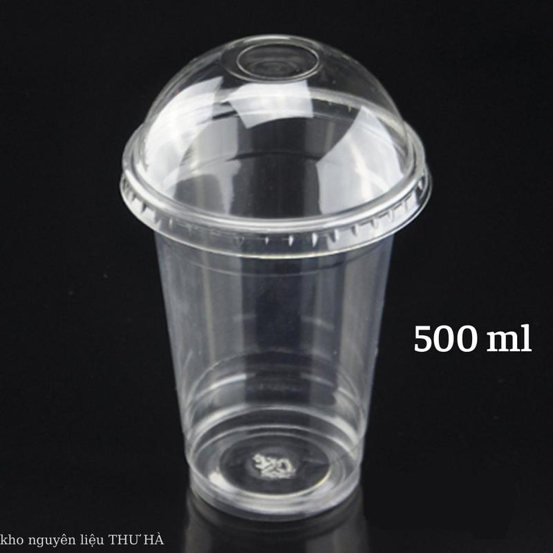 Combo 50 Ly Nhựa PET 500ml Kèm Nắp Cầu – Sang Trọng, Chất Lượng Cao Cho Pha Chế Đồ Uống