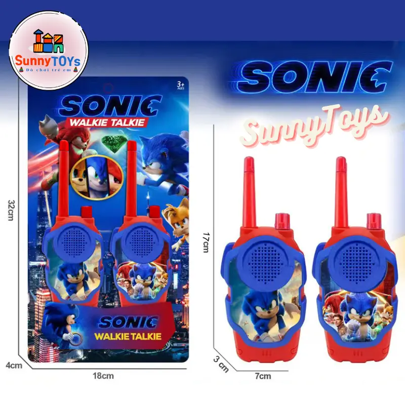 Combo 2 máy bộ đàm đồ chơi cho bé không dây 6