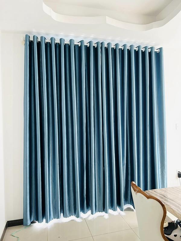 Rèm cửa sổ màu xanh dương sang trọng, chống nắng cực tốt , nhiều kích cỡ, hoạ tiết( chưa gồm thanh treo ) khung  rèm màn kéo rem  ngan