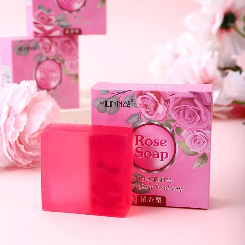 Xà phòng tinh dầu hoa hồng, xà phòng tắm, bôi trơn da, có hương thơm hoa hồng, 55g, kết hợp với xà phòng 3