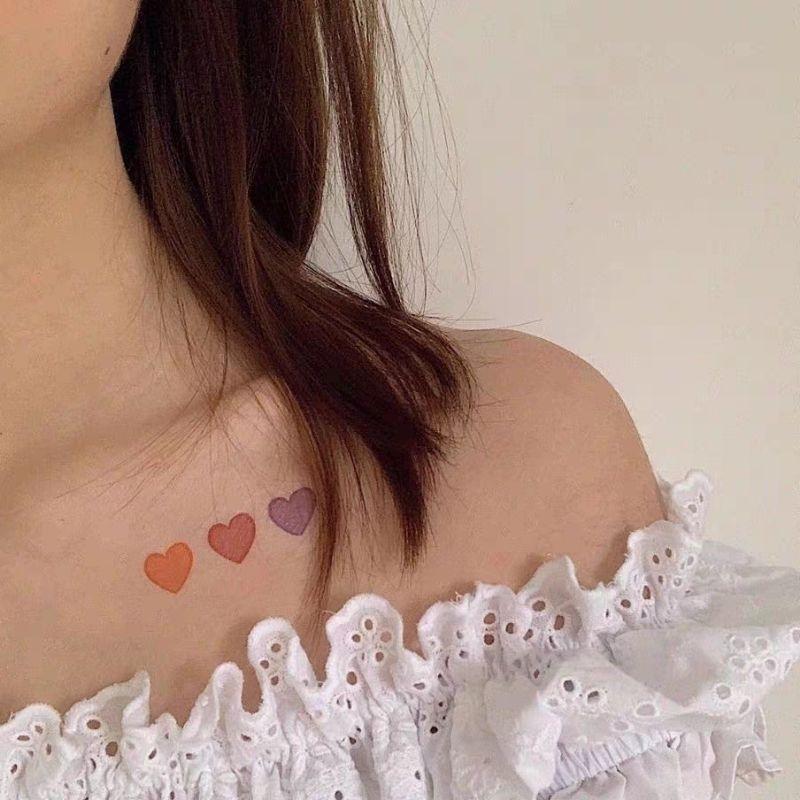 1 Tấm Hình Xăm Tatto Hoạ Tiết Dễ Thương ( Giao Mẫu Ngẫu Nhiên ) 1