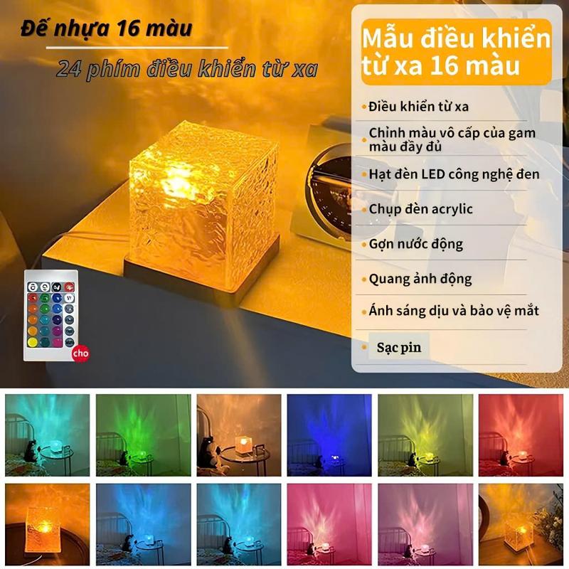 Product Introduction of Đèn Ngủ decor  NAPOD Gợn Sóng 16 màu ánh sáng trang trí không gian lãng mạn kèm điều khiển từ xa 24 phím. 13