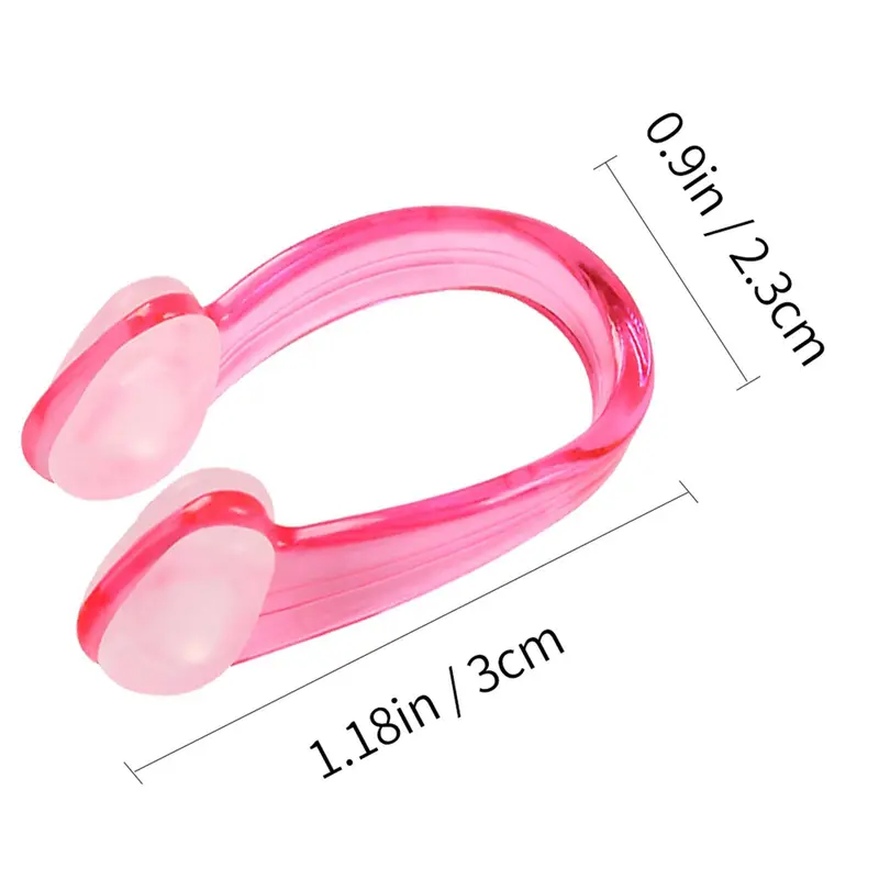 Professional Swimming Training Soft Non-slip Nose Clip, 4 Counts/set Waterproof Comfortable Nose Clip, Swimming Accessories for Adults & Children 1