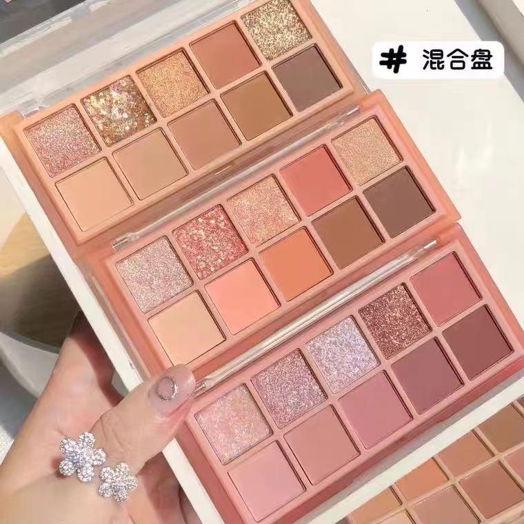Bảng Phấn Mắt Ánh Ngọc Trai SWEET MINT 10 Màu 20g Lung Linh Và Lì Sắc Tố Phấn Mắt Trang Điểm